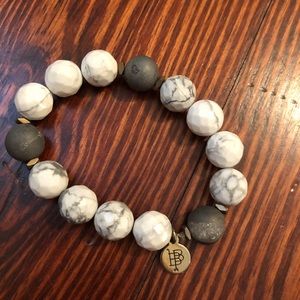 Bourbon and Bowtie beaded bracelet